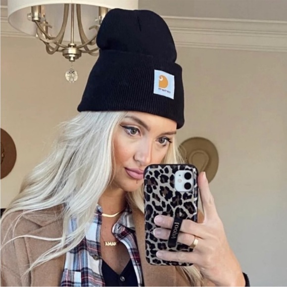 Carhartt Knit Cuffed Beanie in Black - Picture 5 of 6